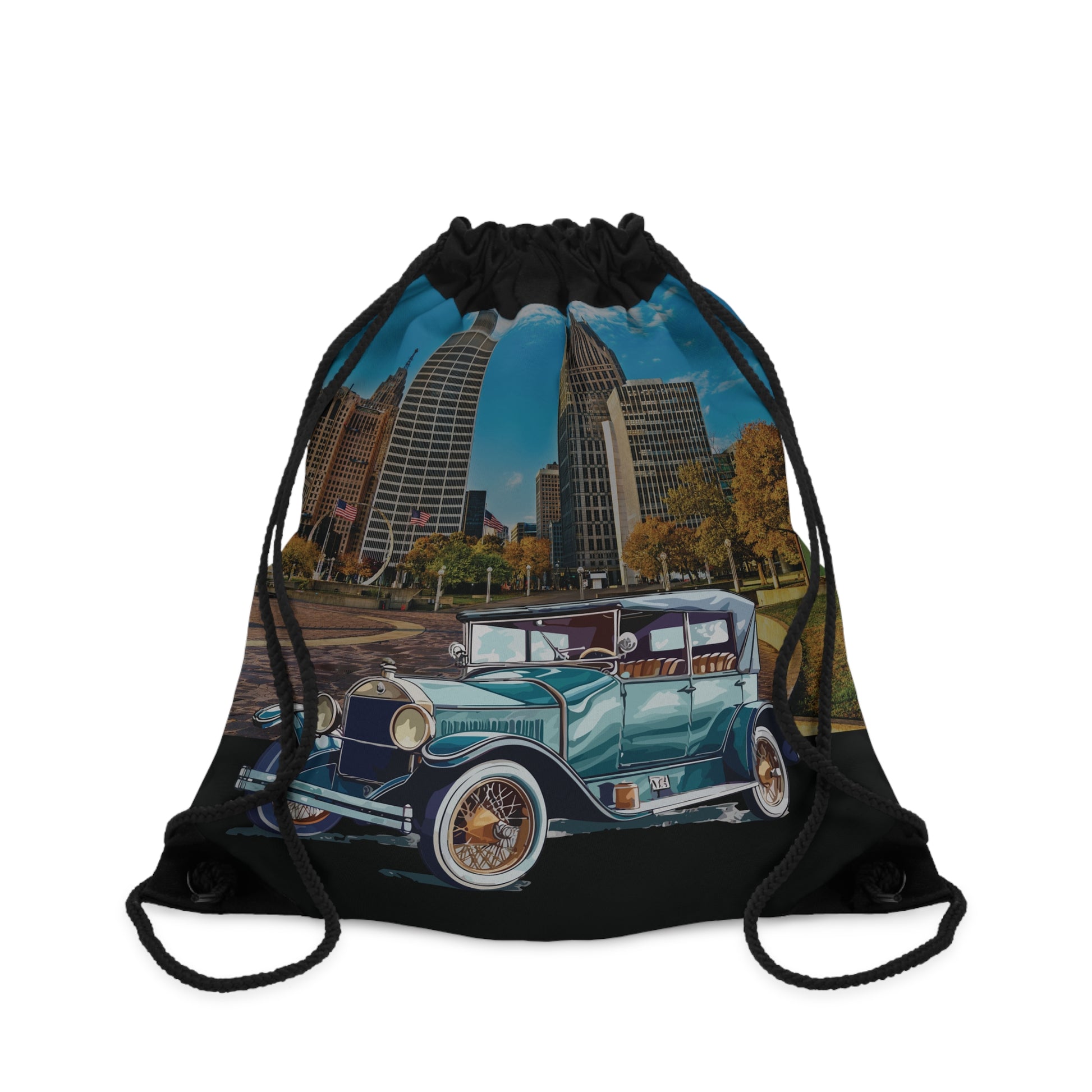 Buick Doctor Coupe 1920s Drawstring Bag: Vintage Car & Roaring Twenties Cinema Style One size