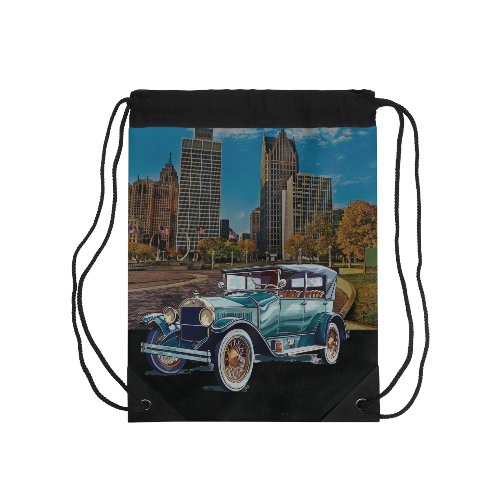 Buick Doctor Coupe 1920s Drawstring Bag: Vintage Car & Roaring Twenties Cinema Style