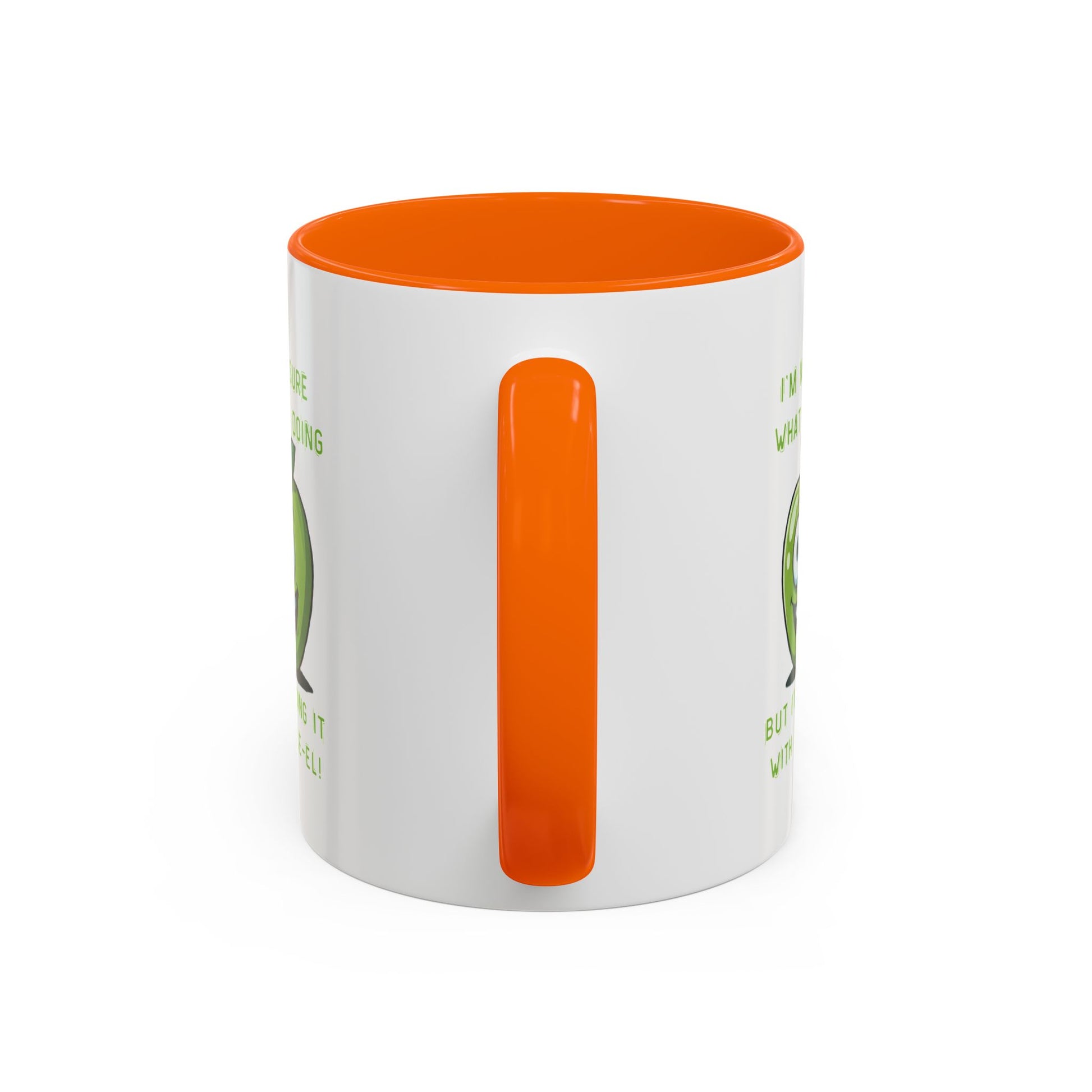 Funny Apple Mug - Unique Coffee Cup Design - Gift for Her Him - Best Selling Mug - Ceramic - Dishwasher Safe - Microwave Safe