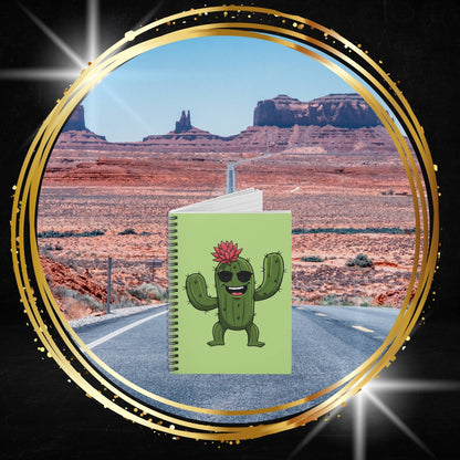 Cool Cactus Sunglasses Spiral Notebook | Unique Gift for Students