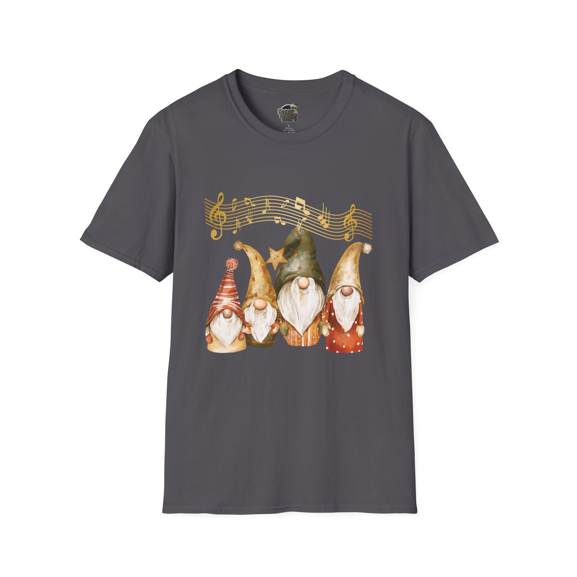 Four Gnomes Unisex T-Shirt: A Symphony of Whimsy & Wonder Charcoal