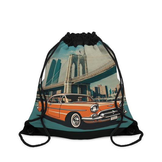 Chevrolet Bel-air Drawstring Bag: Iconic Vintage Car Style, Eco-Friendly & Durable One size