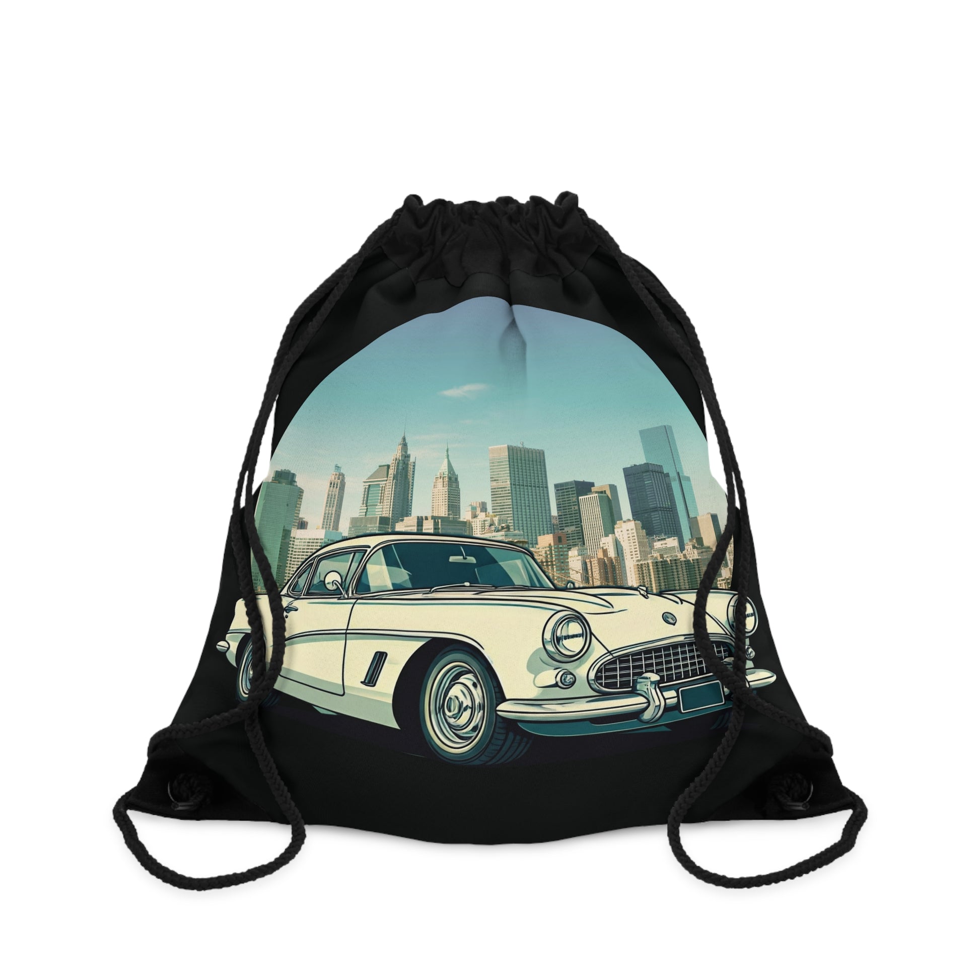 Chevrolet Corvette Drawstring Bag: Iconic Vintage Sports Car Style for Your Daily Adventures One size