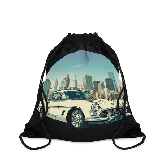 Chevrolet Corvette Drawstring Bag: Iconic Vintage Sports Car Style for Your Daily Adventures One size