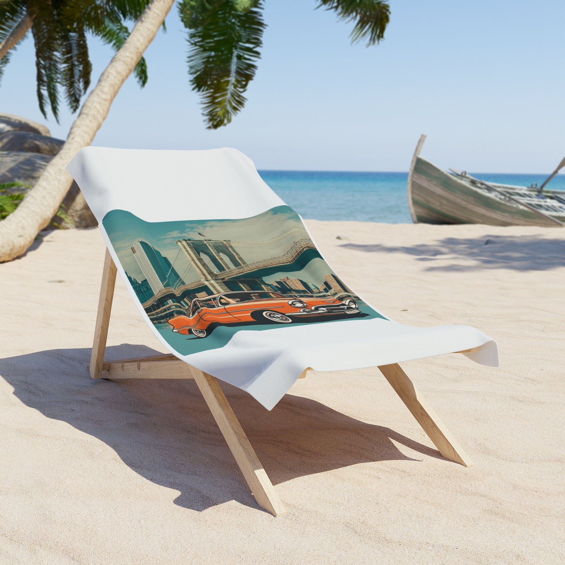 Chevrolet Bel-Air Beach Towel: The American Automotive Icon Right on Your Beach 30" × 60"