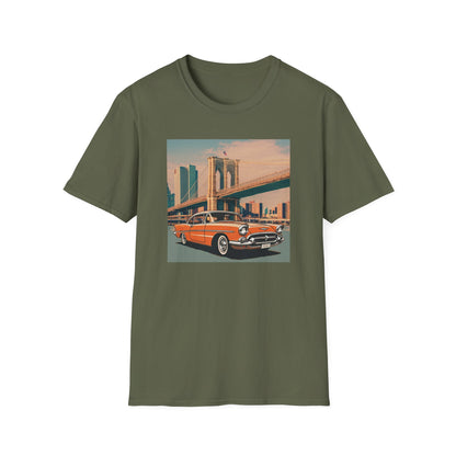 Chevrolet Bel-Air Unisex T-Shirt - American Classic Car Icon Military Green