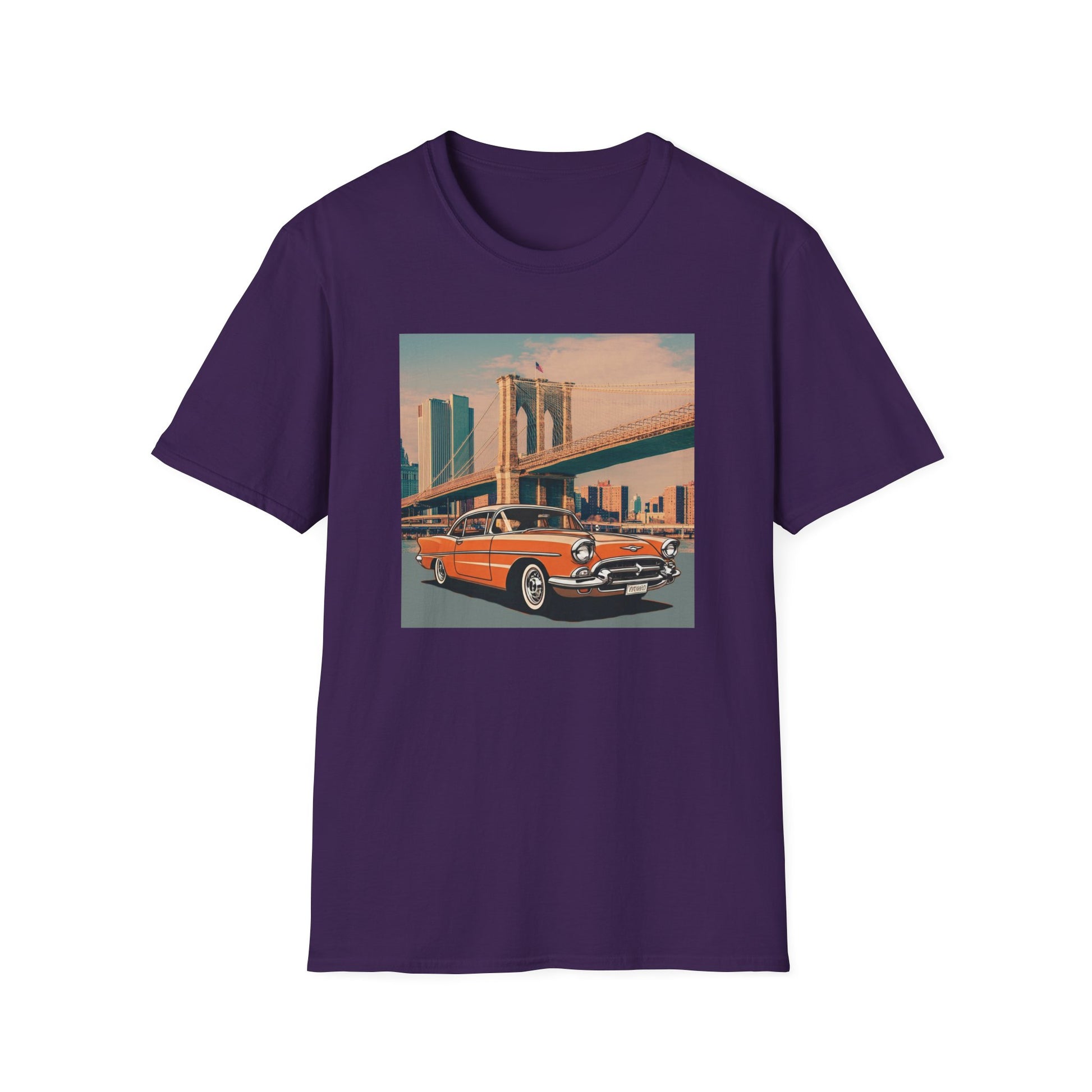 Chevrolet Bel-Air Unisex T-Shirt - American Classic Car Icon Purple