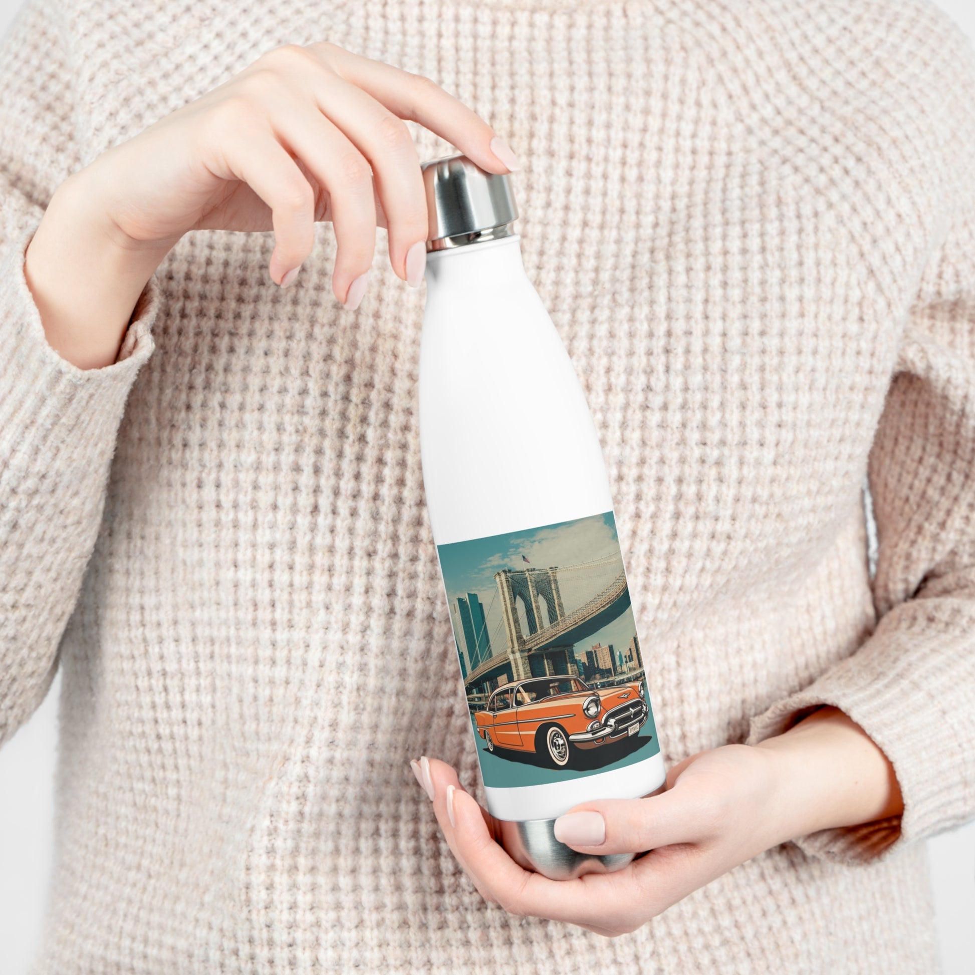 Chevrolet Bel-Air Vintage Water Bottle - Iconic Stainless Steel for Car Enthusiasts