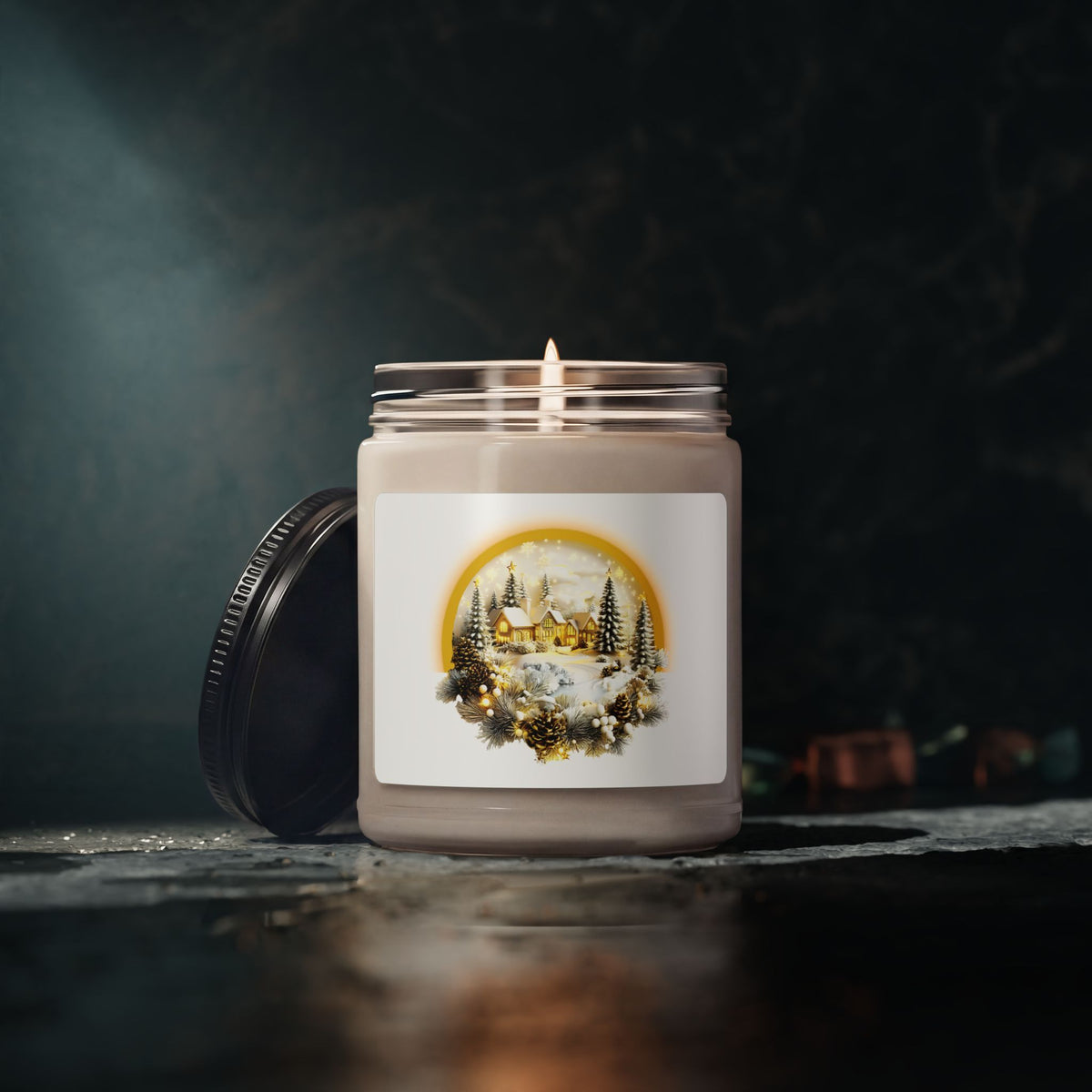 Jingle Bells Chimp: Musical Monkey Christmas Soy Candle