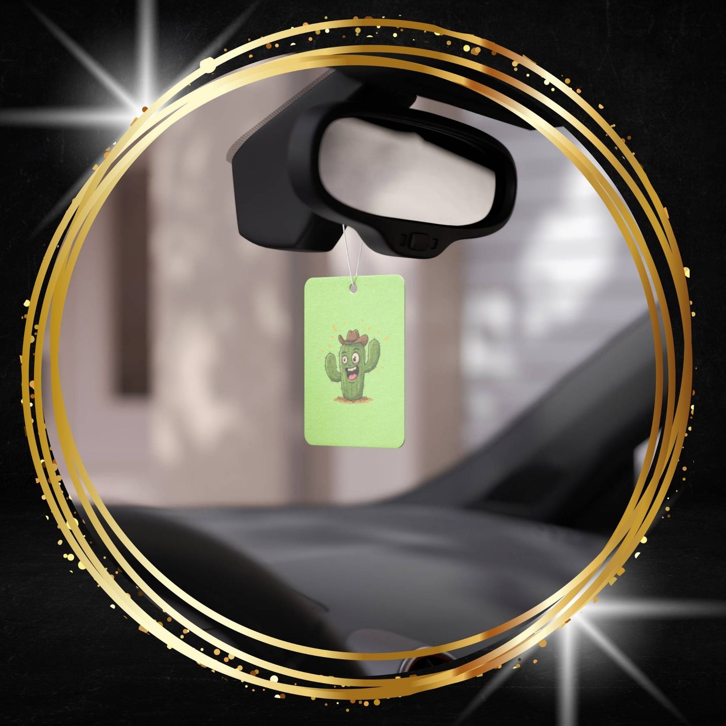 Cactus Cowboy Car Air Freshener -  Power Car Freshener: Fresh Scent, Long-Lasting Fragrance, Funny Design