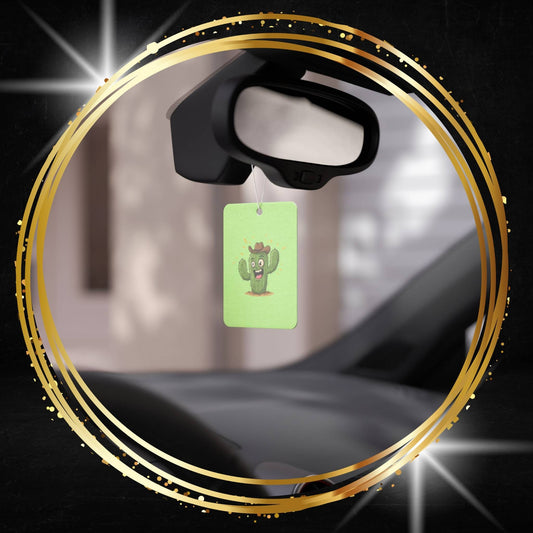 Cactus Cowboy Car Air Freshener -  Power Car Freshener: Fresh Scent, Long-Lasting Fragrance, Funny Design