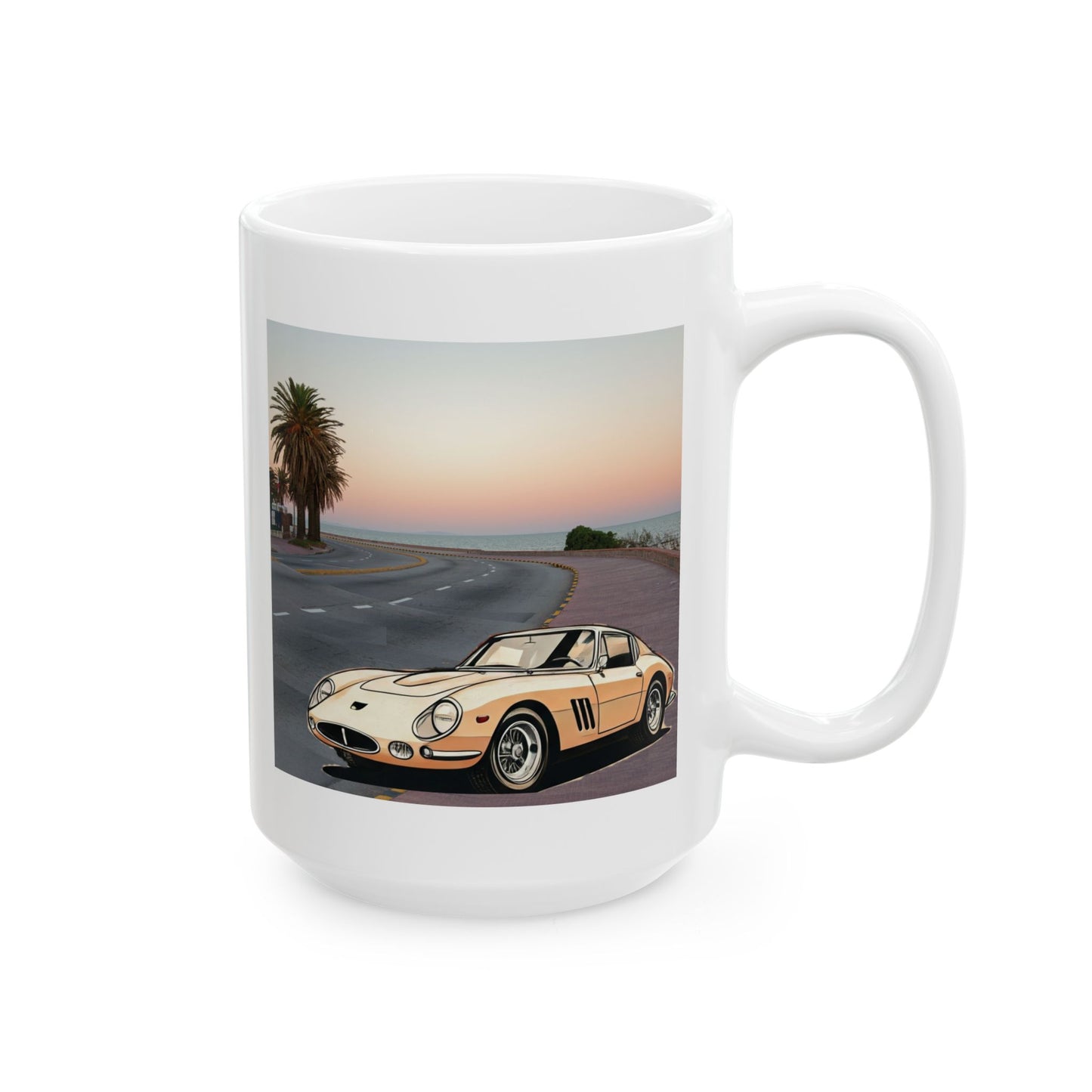 Ferrari 275 GTB Vintage Mug - A Classic Car Lover's Dream Coffee Cup