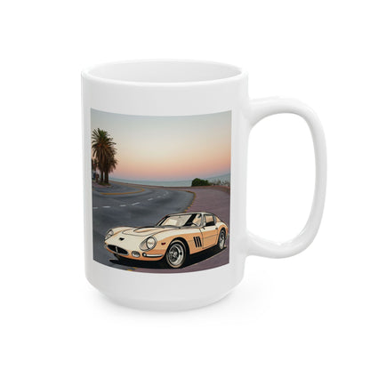 Ferrari 275 GTB Vintage Mug - A Classic Car Lover's Dream Coffee Cup