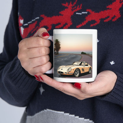 Ferrari 275 GTB Vintage Mug - A Classic Car Lover's Dream Coffee Cup