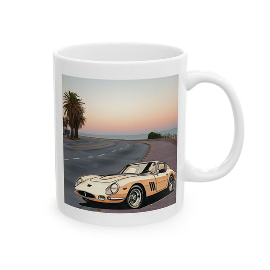 Ferrari 275 GTB Vintage Mug - A Classic Car Lover's Dream Coffee Cup 11oz