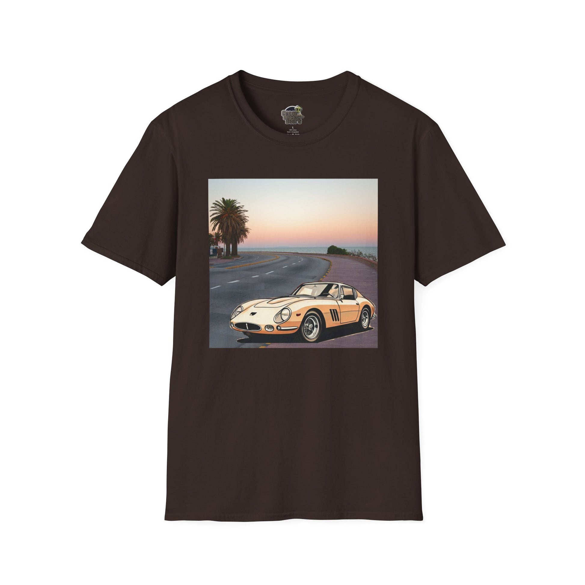 Ferrari 275 GTB Unisex T-Shirt - Italian Automotive Legend Dark Chocolate