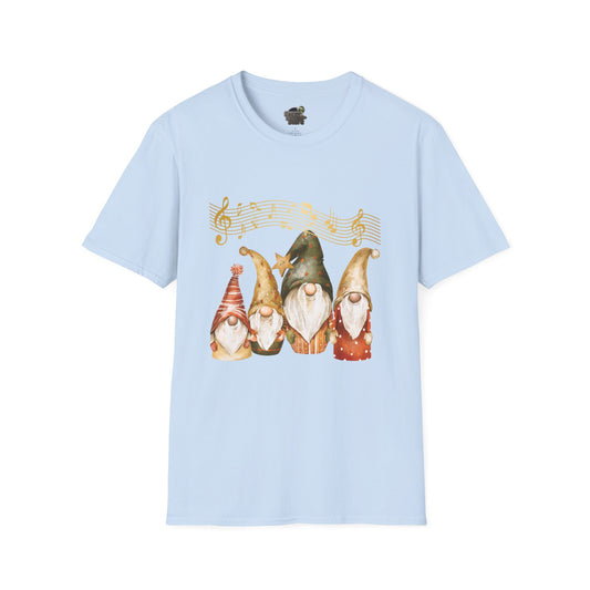 Four Gnomes Unisex T-Shirt: A Symphony of Whimsy & Wonder Light Blue