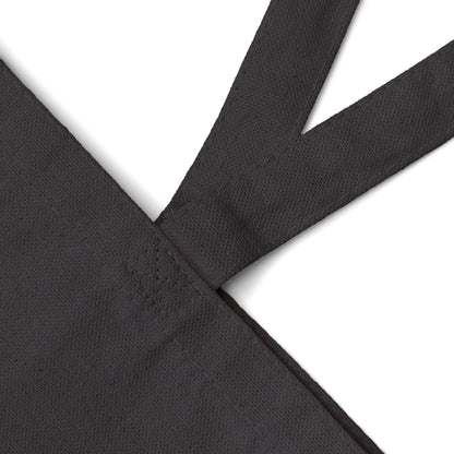 Black fabric with a subtle pattern on a white background