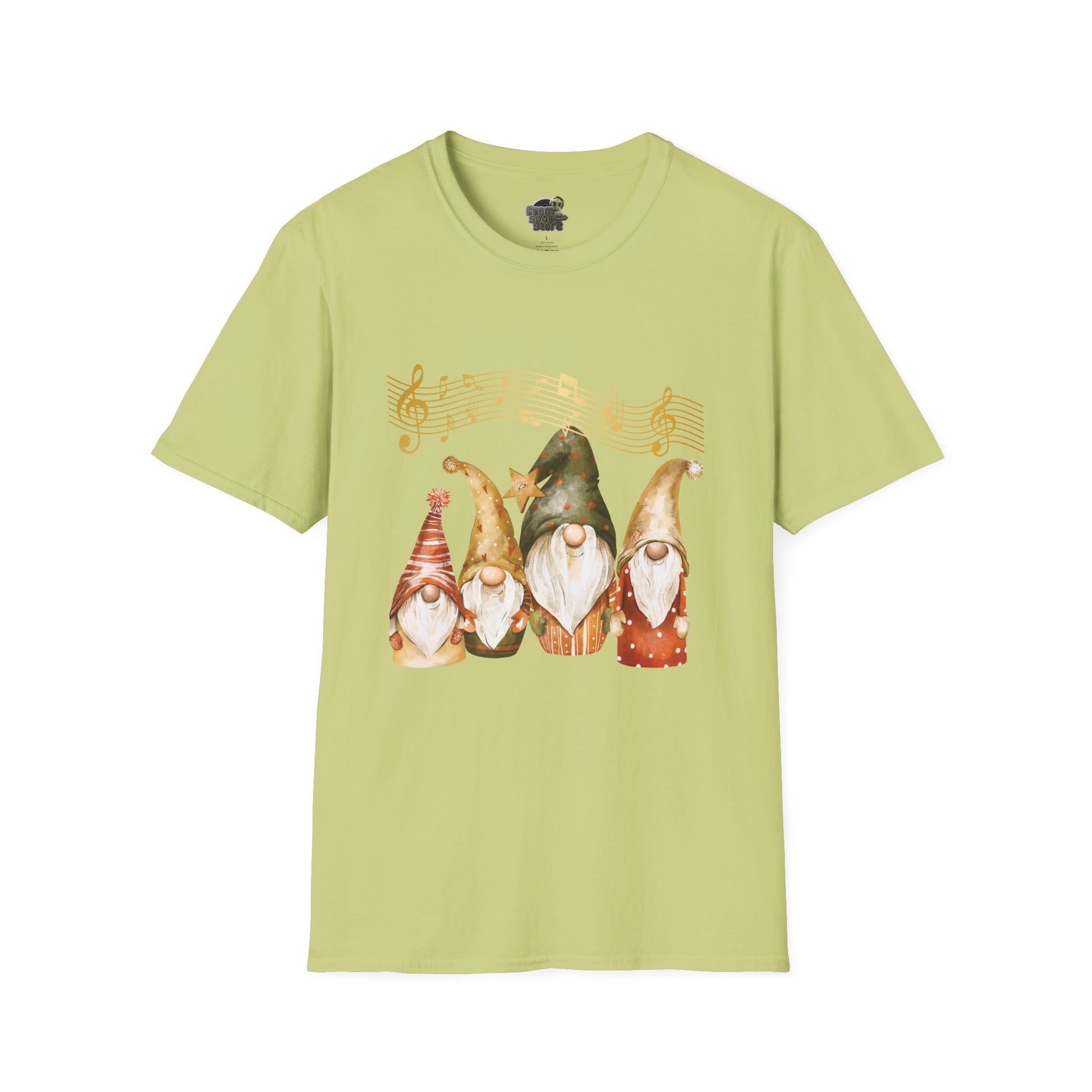 Four Gnomes Unisex T-Shirt: A Symphony of Whimsy & Wonder Pistachio