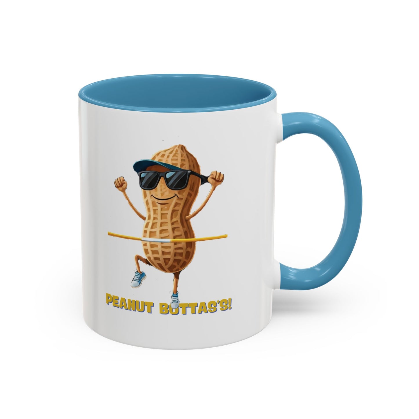 Peanut Bottas Mug - Funny Racing Peanut Coffee Mug for F1 Fans! - Office cup 11oz Light Blue
