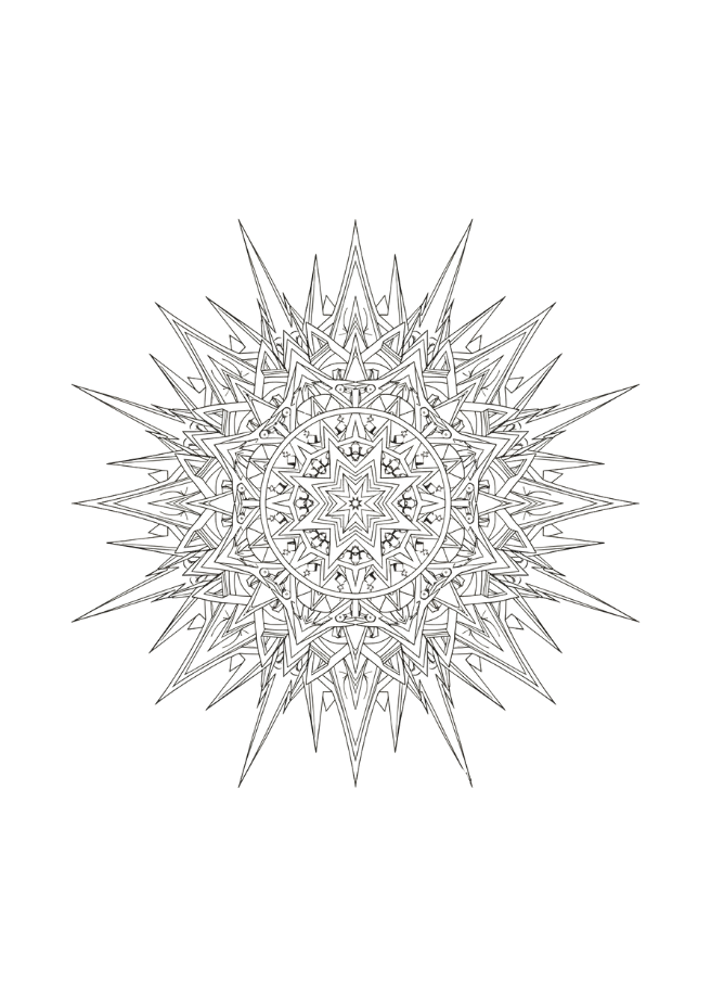 Space Mandala sun for young 13-16 years