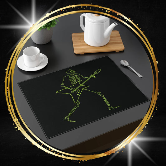 Lightning Shredder Fluo Skeleton Guitarist Placemat