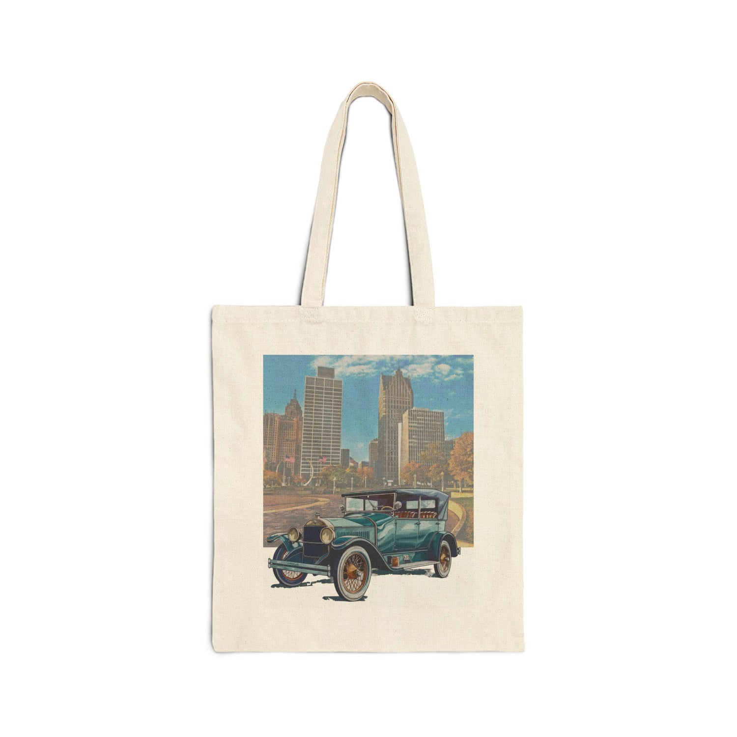 Buick Doctor Coupe 1920s vintage car graphic tote bag on white background