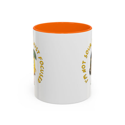 Sour but Focused Lemon Mug - Funny Coffee Cup for Work 11oz Orange