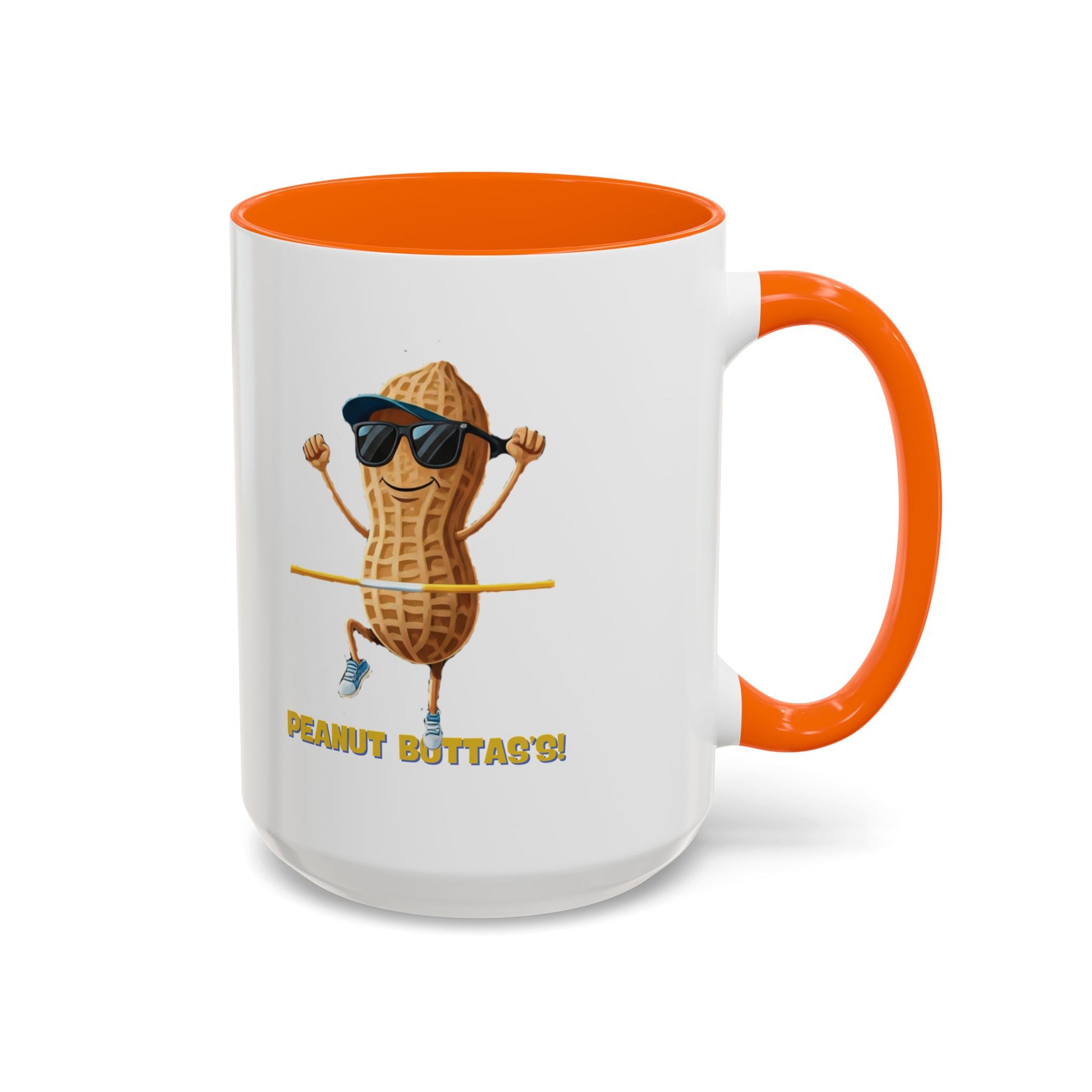 Peanut Bottas Mug - Funny Racing Peanut Coffee Mug for F1 Fans! - Office cup 15oz Orange