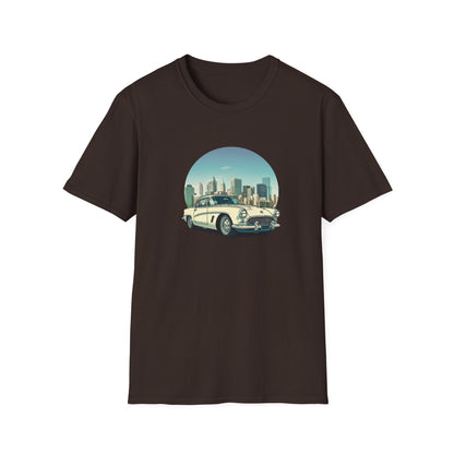 Chevrolet Corvette Unisex T-Shirt - American Legend of the 50s Dark Chocolate