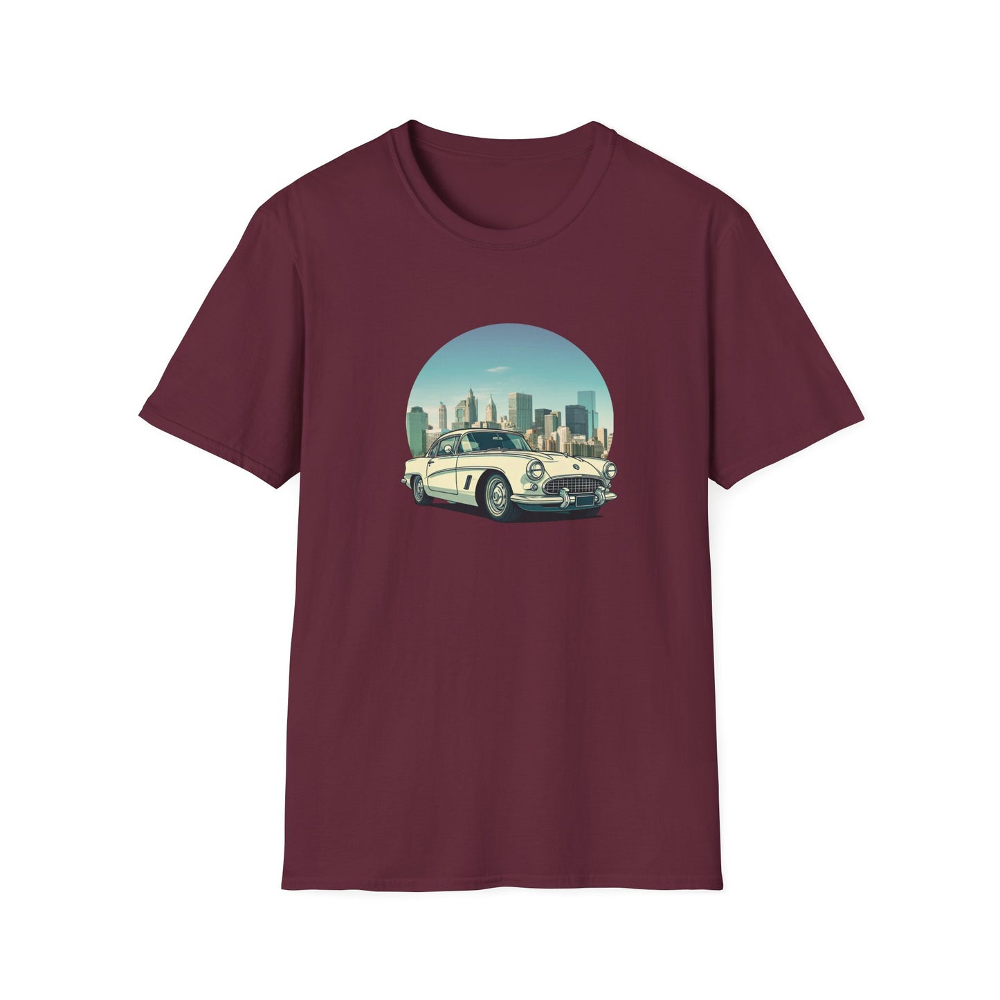 Chevrolet Corvette Unisex T-Shirt - American Legend of the 50s Maroon