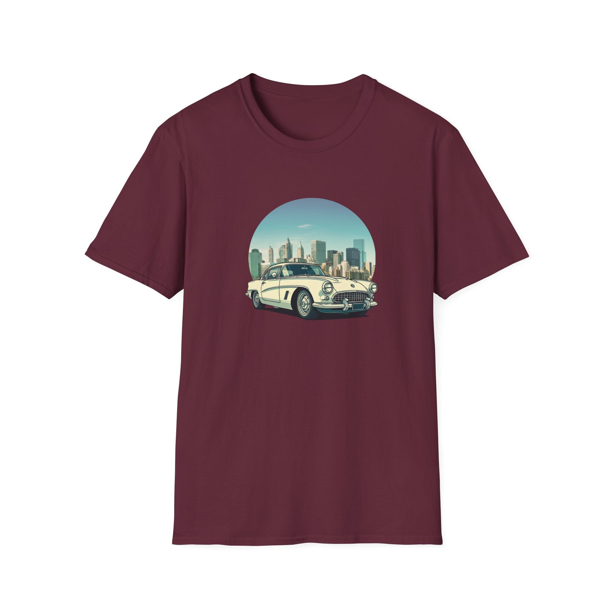 Chevrolet Corvette Unisex T-Shirt - American Legend of the 50s Maroon