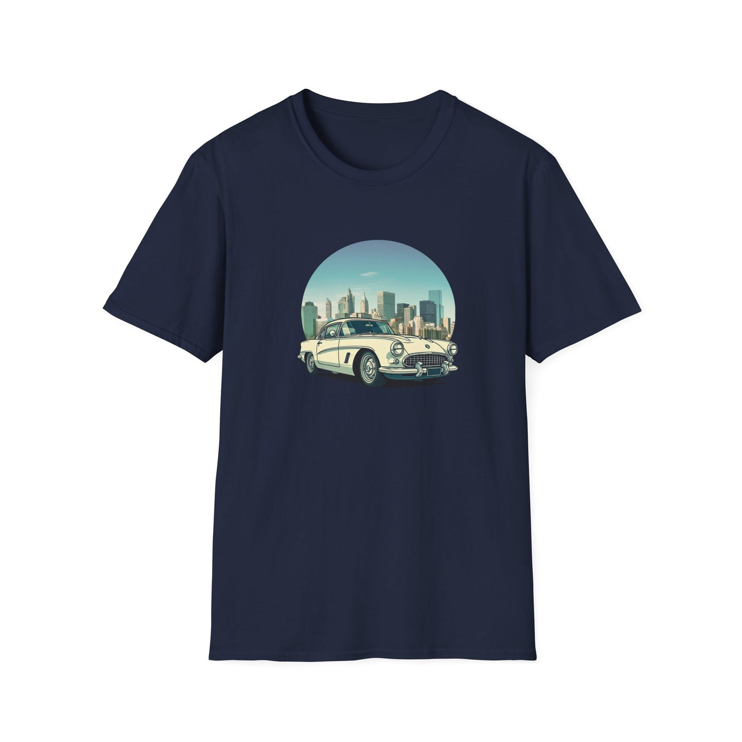 Chevrolet Corvette Unisex T-Shirt - American Legend of the 50s Navy