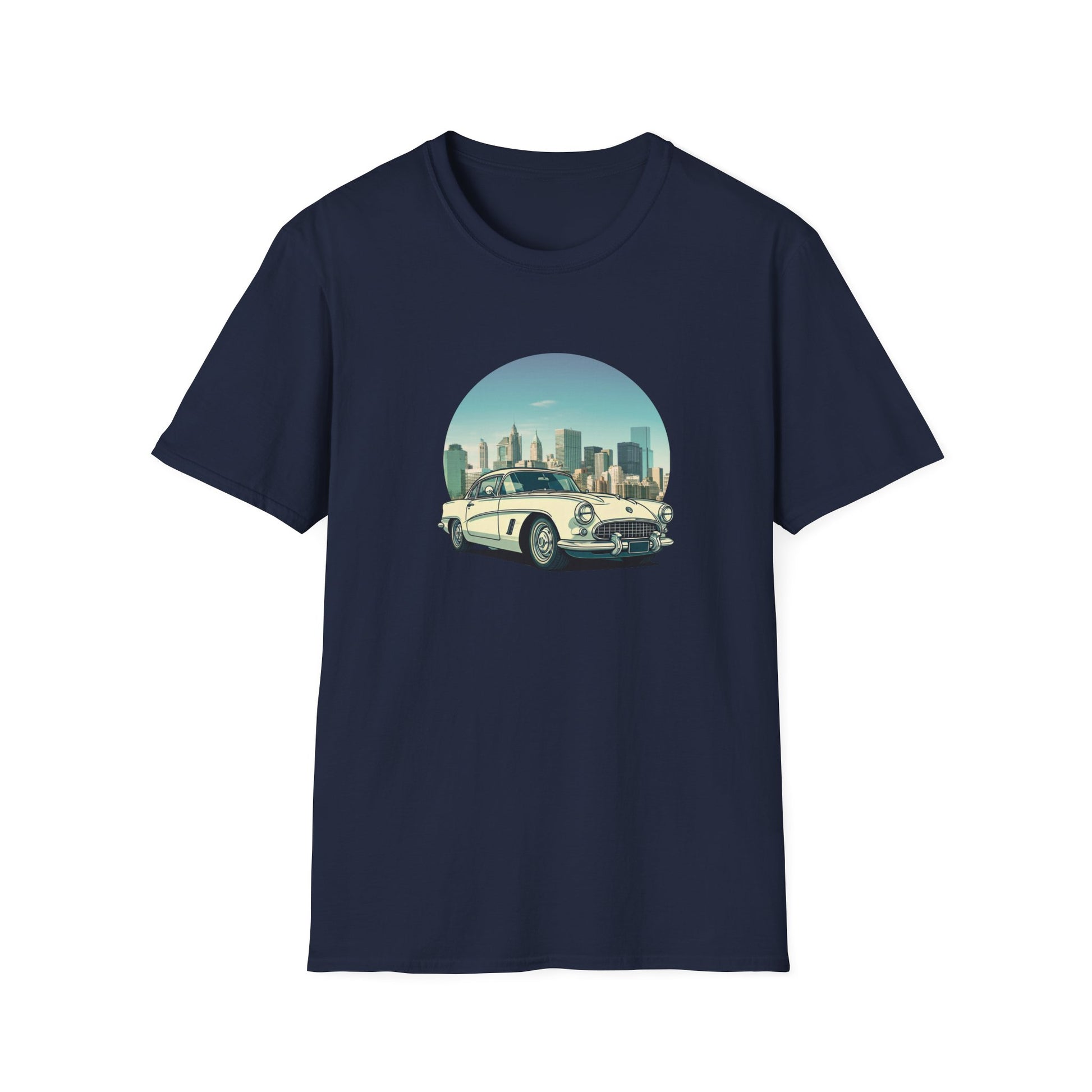 Chevrolet Corvette Unisex T-Shirt - American Legend of the 50s Navy