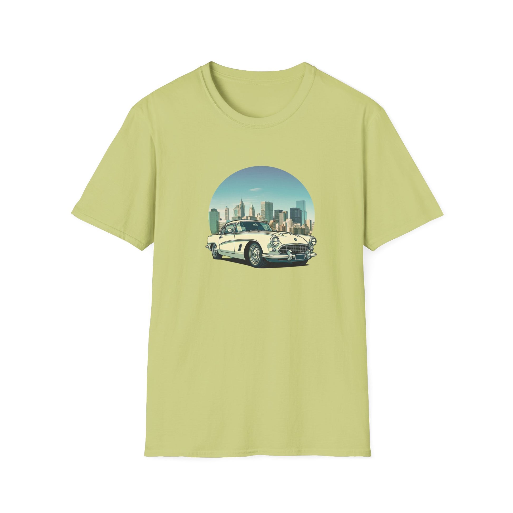 Chevrolet Corvette Unisex T-Shirt - American Legend of the 50s Pistachio
