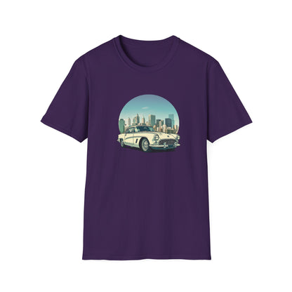 Chevrolet Corvette Unisex T-Shirt - American Legend of the 50s Purple