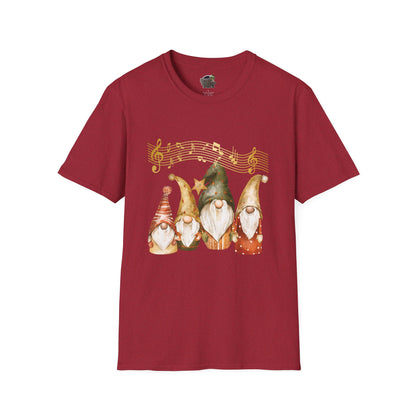 Four Gnomes Unisex T-Shirt: A Symphony of Whimsy & Wonder Antique Cherry Red