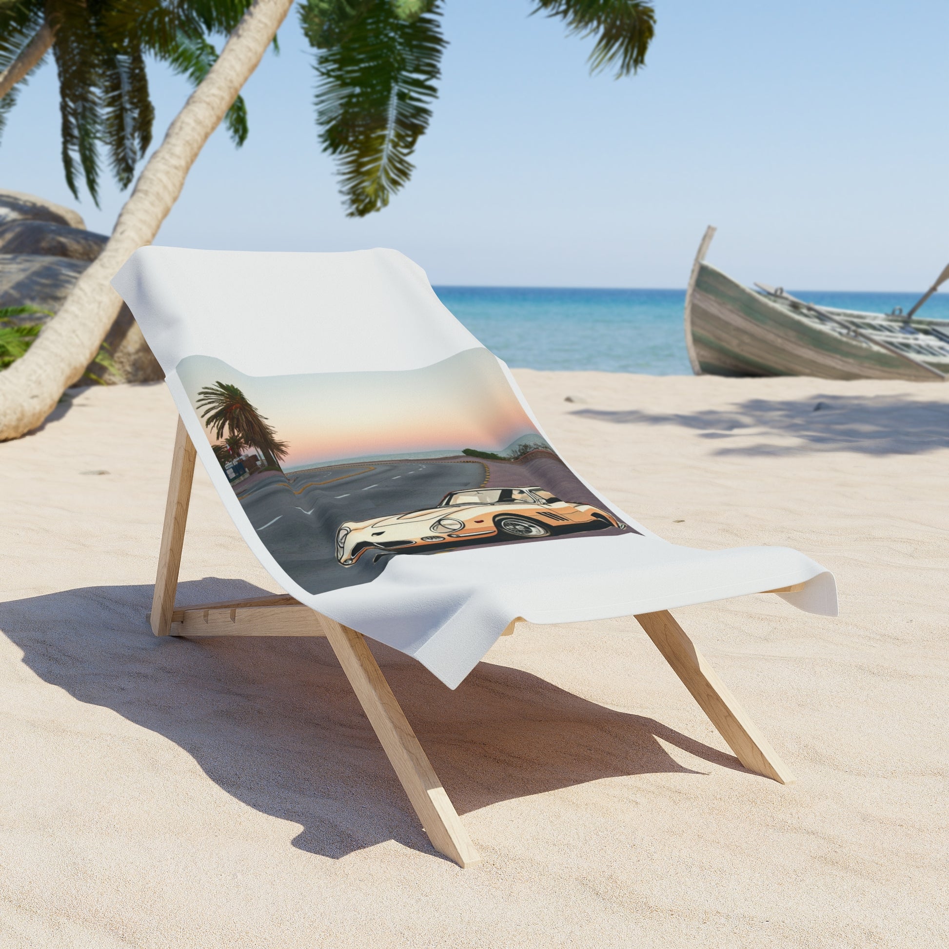 Ferrari 275 GTB Beach Towel: The Legend of Vintage Sports Cars on Your Beach 30" × 60"