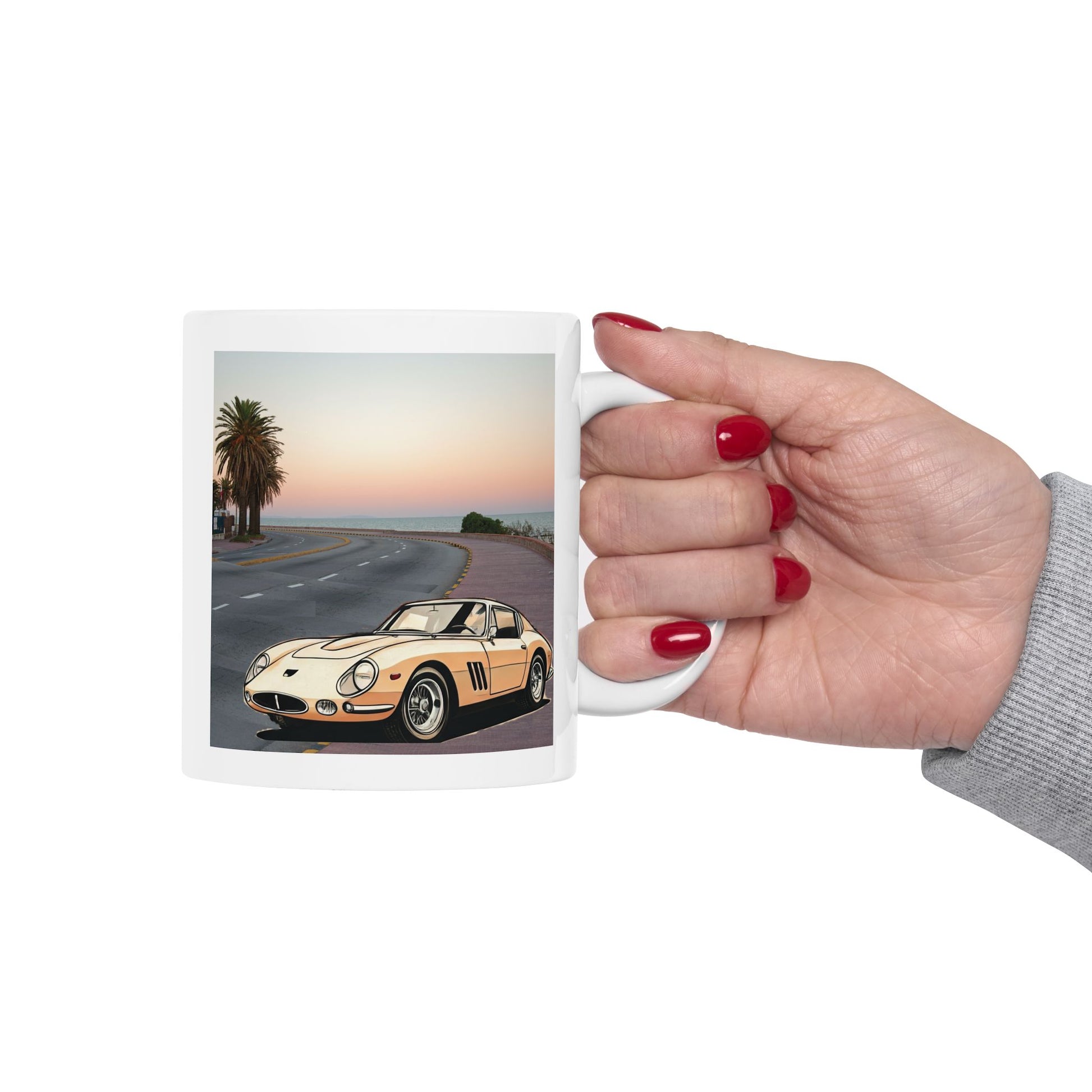 Ferrari 275 GTB Vintage Mug - A Classic Car Lover's Dream Coffee Cup