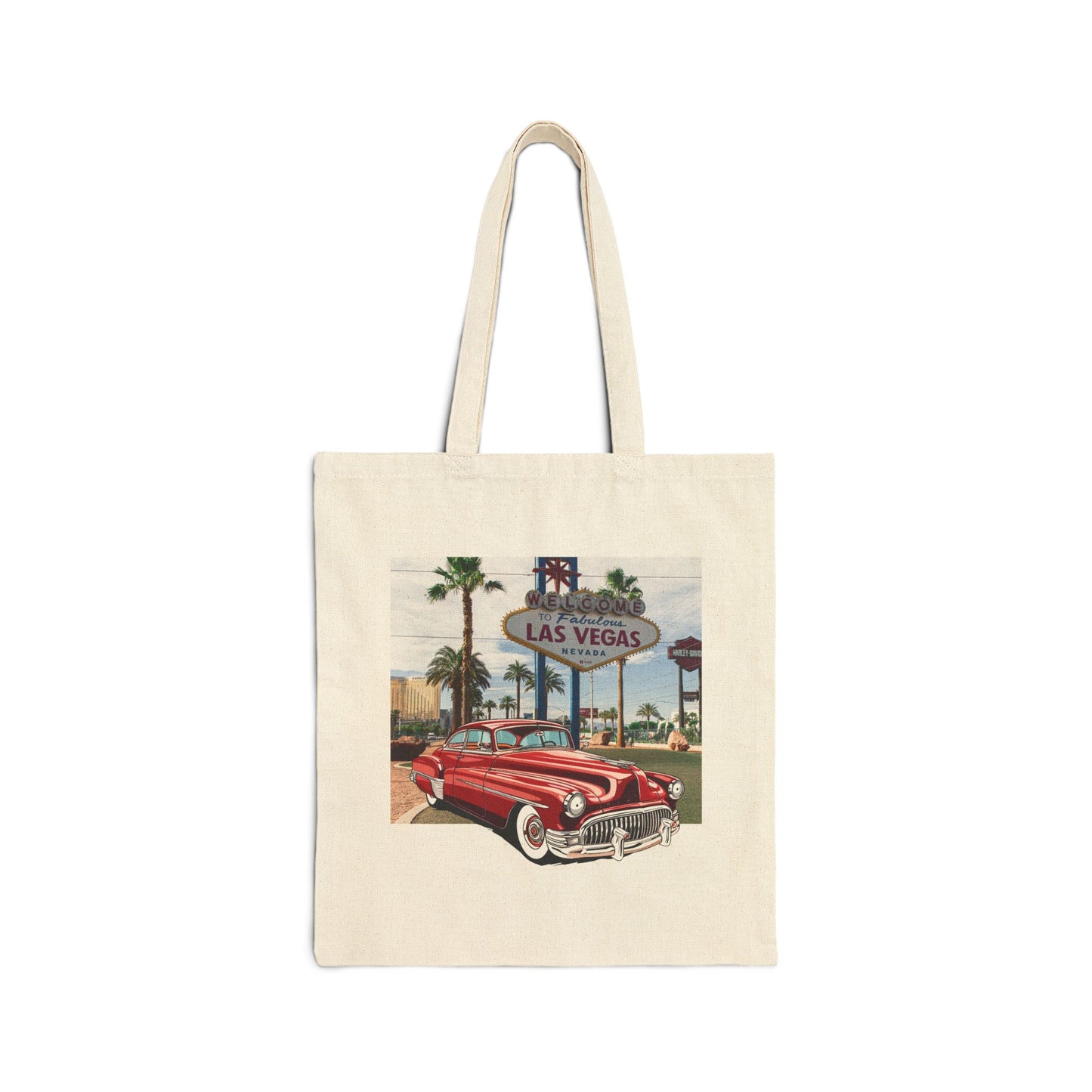 Buick 1960s Las Vegas Tote Bag: Iconic Vintage Style for Every Day Natural 15" x 16"