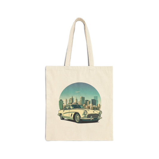 Chevrolet Corvette Tote Bag: Iconic 1950s Vintage Style for Every Day Natural 15" x 16"