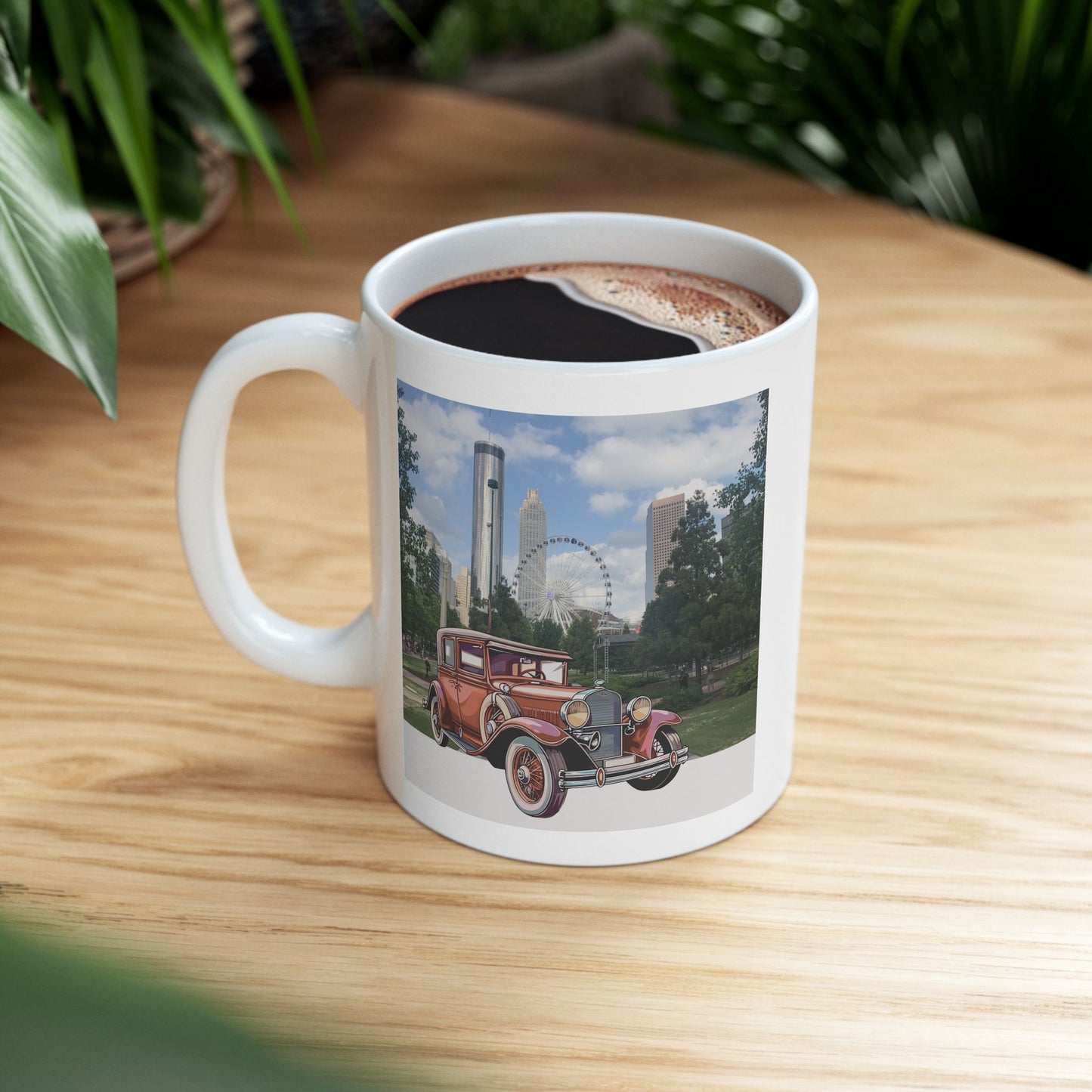 Ford Atlanta Skyliner Vintage Mug - Relive 1930s American Car Charm