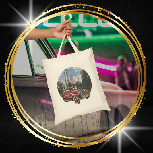 Ford Atlanta Skyliner Tote Bag: Vintage Car Passion Meets 1930s American Cinema