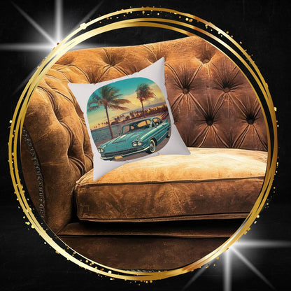 Midnight in Havana – Cadillac Eldorado Brougham Vintage Throw Pillow
