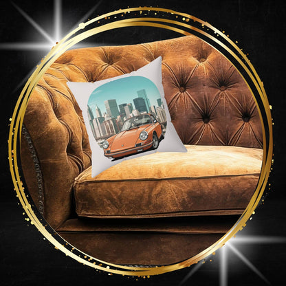 Stuttgart Icon – Porsche 911 Heritage Throw Pillow
