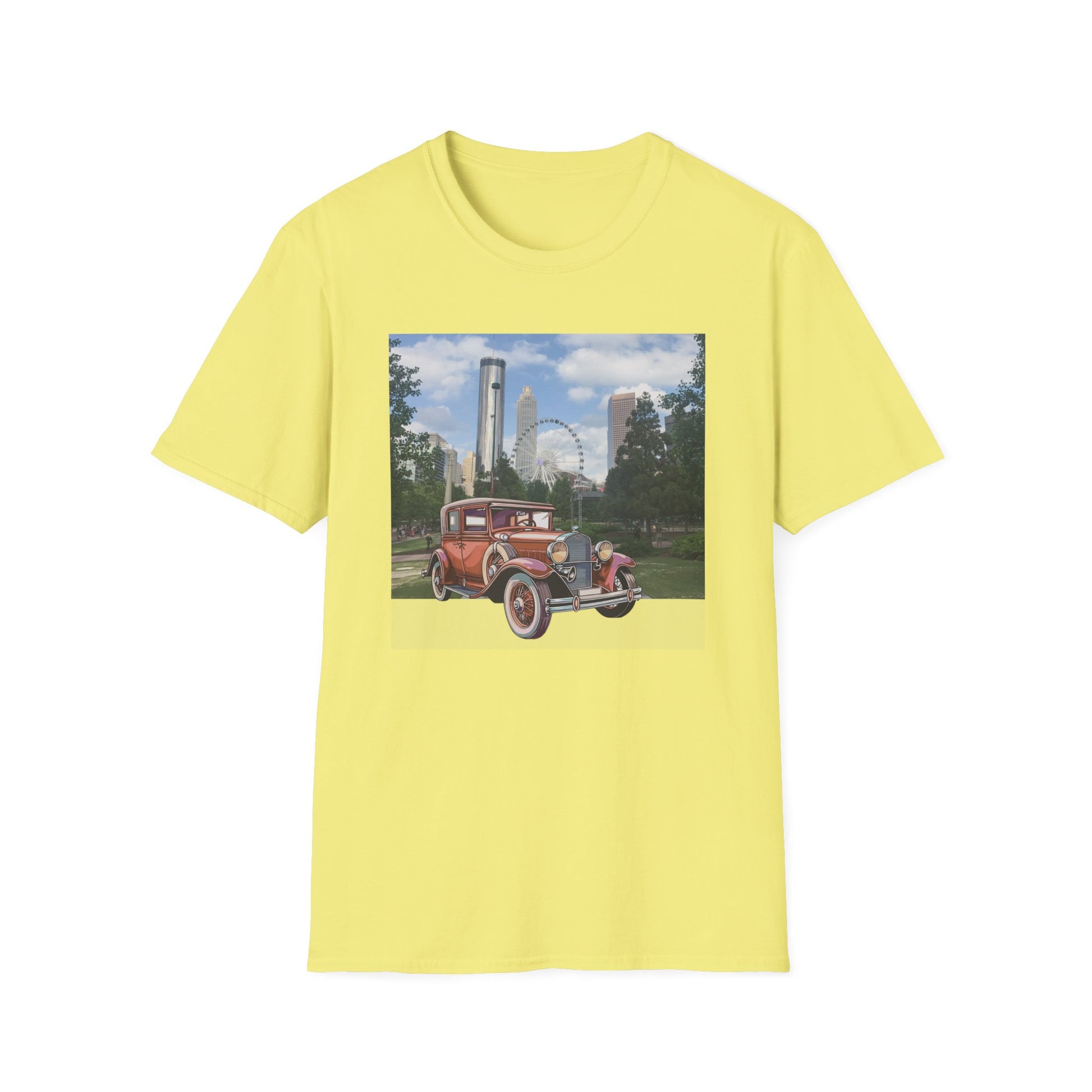 Iconic Ford T Vintage Car Unisex T-shirt Cornsilk