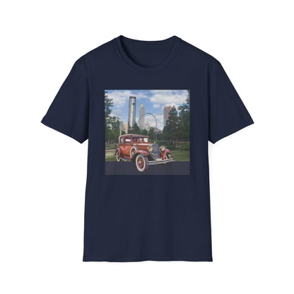 Iconic Ford T Vintage Car Unisex T-shirt Navy