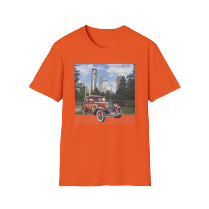 Iconic Ford T Vintage Car Unisex T-shirt Orange