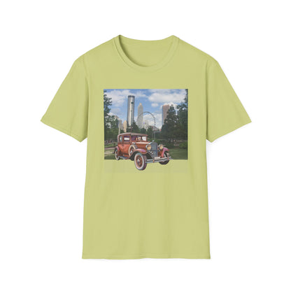 Iconic Ford T Vintage Car Unisex T-shirt Pistachio