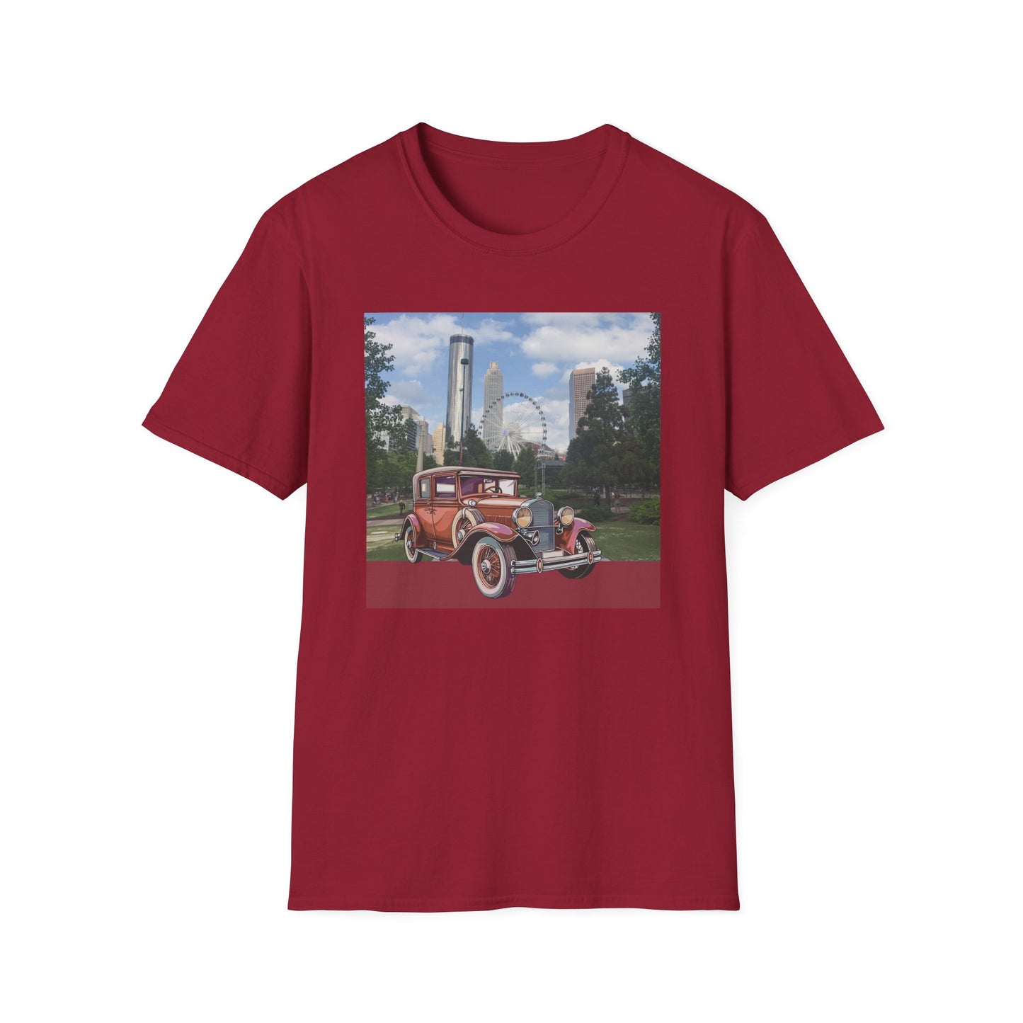 Iconic Ford T Vintage Car Unisex T-shirt Cardinal Red